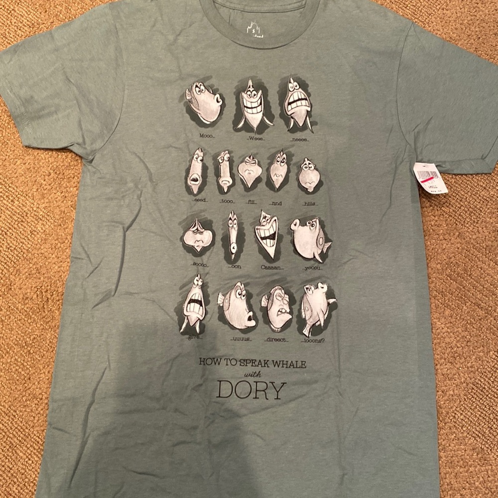 Mens size small Dory Tshirt. NWT.